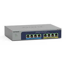 NETGEAR 8포트 Ultra60 PoE 멀티기가비트 이더넷 비관리형 네트워크 스위치 (MS108UP) - PoE++ 4개 및 230W 데스크톱 또는 벽 마운트, 48 port 24xPoE+ 380W