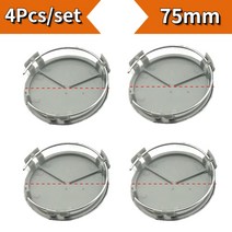 벤츠마크 75mm ABS 자동차 휠 허브 림 센터 커버 액세서리 메르세데스 벤츠 로고 S320 C180 GLE CLA, 01 Black