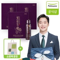 풀무원 지친일상에 건강선물 설 선물 엘더베리진 선물세트 10병 + 쇼핑백 증정, 3box, 50ml
