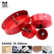 홀쏘 목공용 홀커터 홀쇼 세트 Gogopanda 16-200mm 바이메탈 나무 구멍 톱 비트 목공 diy 나무 커터 드릴 비트, 40mm-2조각