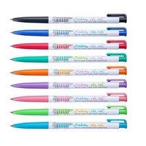 제노 캐릭터 9색 유성볼펜 0.5mm, 적색, 1개