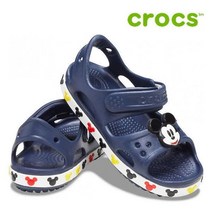 크록스 아동 샌들 41- 206171-410 Kids Crocs Fun Lab Crocband II Disney Mickey Mouse Sandal Navy