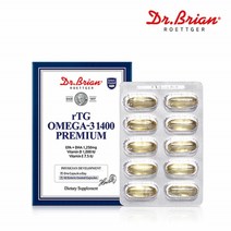 장용성 rTG 오메가3 60캡슐 비린내안나는 앤초비 멸치 알티지오메가3 dha epa