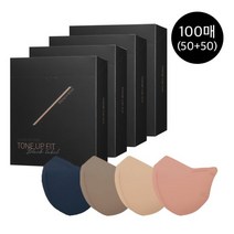 [참존] 블랙라벨 마스크 100매, 단품, 색상1:로즈|사이즈:L|색상2:로즈|사이즈:M