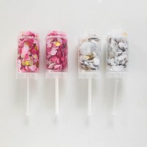 엘블랑꼬 컨페티 폭죽, 핑크 + 화이트, 4개