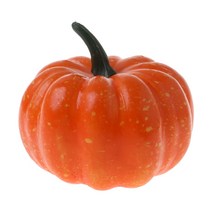 Lifelike Halloween Artificial Pumpkin Fake Fruit Vegetable Home Party Decor, Yellow