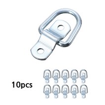10pcs 화물고리 로프 마운트링 트레일러 금속 패스너 버클 고정, 수량 10개세트