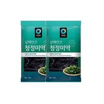 청정원 엄마손맛 맞벌이 우리가족 남해안산 청정 미역 40g(16인분) x2개 국민국 아기국 산모 자취 집밥 간편식 오이냉국 무침 생일 산모 출산 미소장국, 4세트