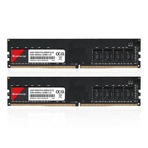 Kuesuny 32GB DDR4 3200MHz (2x16GB) 키트 PC4-25600 Non-ECC 언버퍼드 1.2V CL22 1Rx8 싱글 랭크 260핀 소딤 노트북 PC 컴퓨터, DDR4-2*4GB-3200U-BK