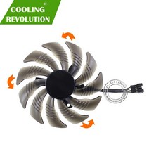 GIGABYTE GTX 1050 1060 1070 Ti GV-RX570 580 AORUS RX 470 480 R9 380X 팬용 비디오 카드 팬 쿨러 88MM, [02] Counterclockwise Fan