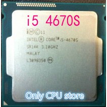 인텔 코어 i5-4670S i5 프로세서 쿼드 LGA1150 데스크탑 CPU 100% 제대로 작동, 한개옵션0