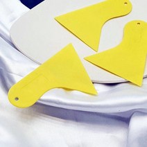 컬러 플라스틱 헤라 스크래퍼 빠데 도배 래핑 삼각 자동차래핑 차량광고래핑 도배용풀 빠데작업 헤라칼 긁어보