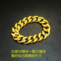 골드체인 힙합 금목걸이 플라스틱 쇼미더머니 대형 액세서리 소품, 타이런트 골드 플라스틱 / 길이 50cm