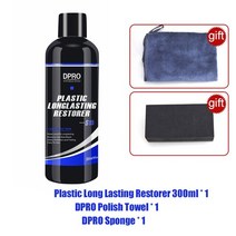 dpro plastic restorer renovator for car back to black 광택 car clean liquid plastic auto 광택 수리 코팅 car, 300ml