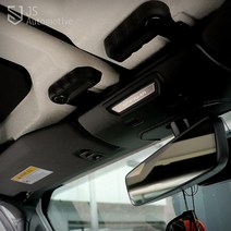 JS automotive 지프 랭글러 루비콘 알루미늄 오버헤드 콘솔 룸미러 센터 카본 몰딩 차량 실내 인테리어 드레스업 튜닝, 실버