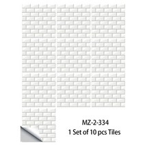 대리석타일 대리석 타일 스티커 크리스탈 필름 방수 PVC 자기 접착 벽 주방 욕실 거실 홈 DIY 장식, [03] 20cmx20cmx10pcs, [10] MZ-2-334