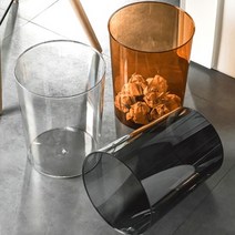 아크릴투명휴지통바스켓 특대형앤틱투명, 1개