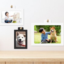 세우세 프리미엄 종이액자(벽걸이형), 가로형, 블랙