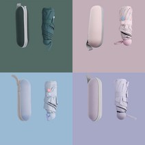 믹스MICS 캡슐 우산 5단 양산 미니우산 양우산 UV 자외선차단 여성 휴대용 방수원단 튼튼한 고급 파우치 남성 남여공용 세트 6단