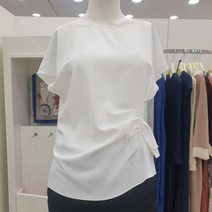 조이너스 라운드 쉬폰 샤링 반팔 이너 티셔츠 블라우스jacu6wrb510
