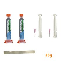 용접 남땜 용품주사기 액체 플럭스 무연 솔더 페이스트 융점 138c 솔더링 주석 전화 pcb bga led 수리 주석 진흙 cpu 주석 35g55g, d