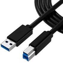 APETOO USB 프린터 케이블 1.8m(6피트) 3.0 타입 A 수 B 스캐너 케이블 코드 고속 도킹 스테이션 외장 하드 드라이버 스캐너 모니터 및 기타 장치와 호환