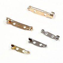 (10pcs)브로치핀 핀버튼 부자재, 일자(KC골드)-(B82-10)2.0cm(일반형10개)