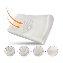 편안한 베개 낮은 맞춤형 배게 숙면 디스크 편한 배게, 메모리폼 베개 소형 진그레이