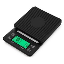 전자 저울 3kg 5kg 0.1g 커피 규모 포켓 스마트 타이머 USB 충전식 주방 음식 무게에 대 한 높은 정밀 디지, 1-3kg 0.1g