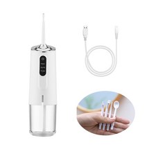 치아 휴대용 구강세정기 물치실 세척기 강력한 치과 워터 제트 픽 치실 240Ml 3 모드 Ipx7 구강 세척기 치, 01 A