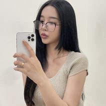 하리몽드 남녀공용 데일리 레트로 꾸안꾸 라운드 반뿔테 안경테