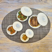 백자 도자기 뚜껑 반찬그릇 종지 초장그릇 도자기 소스볼, 대, 1개