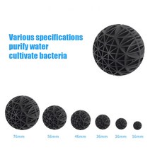 여과포 공조기 필터 수족관 필터 미디어 바이오 볼 휴대용 습식 건식 코튼 공기 펌프 캐니스터 맑은 물 생, 02 20pcs_02 26mm