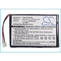 휴대용 프린터 배터리 Intermec 320-082-021 550038-000 HPI781-LI 681 781 782T 682T 781T PB20 680 682 P, 01 Black