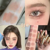 아이섀도우 팔레트 분장 브라운 글리터 리퀴드 스틱 컨투어 블러쉬 파인 쉬머 무광택, [01] 01