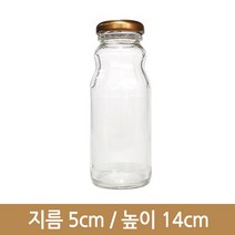 유리병 우유병 쥬스 180 ml (K), 1개
