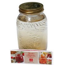 이탈리아 콰드로 밀폐 유리병 1.5L 대용량 잼 소스 빈티지유리병 홈카페 시약병 세라믹용기 캔들유리병 크, 본상품