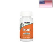 나우푸드 철분 Iron 18mg x 120식물성 캡슐