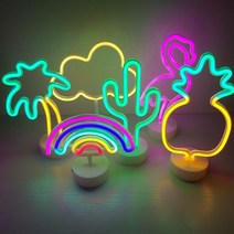 엘라보르 감성 캠핑 네온 사인 스탠딩 조명 무드등, 6.구름