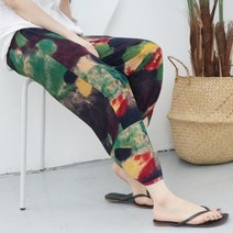 나염 고무줄 밴딩 스판 시원한 냉장고 몸빼 바지