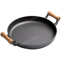 안성주물 주물 무쇠 솥뚜껑 불판 그리들팬 철판 고기 삼겹살 팬케이크 캠핑 무코팅 인덕션, G.35cm