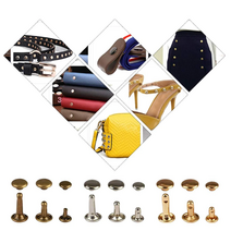 가시메 가죽리벳 리벳펀치 세트 DIY 가죽공예 가시메단추 펀치 공구 세트 금속장식부자재 찡 누름쇠 청바지 벨트 지갑 장식