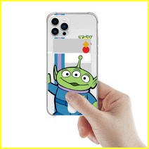 아이폰14 프로 프로맥스 플러스 투명 카드 케이스 젤리 실리콘 클리어 에어쿠션 Disney 토이스토리 라인