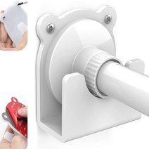 2 Pack Shower Curtain Rod Holder Universal Cartoon Style Acrylic 3M Adhesive Wall Mount Holder for, 1