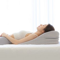 New 위드유 역류 방지 베개 역류 다기능 웨지필로우 쿠션 배개, 그레이 두가지높이(18cm+23cm)