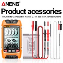 ANENG SZ02 Smart Digital Multimeter 6000 Counts True RMS Auto Electrical Capacitance DC Voltage, 04 SZ02 Orange