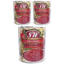에스앤더블유 크러쉬드 토마토 인 리치 퓨레, 794g, 3개