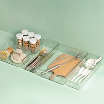 호쿠호니 탕비실정리함 티백 보관함 서랍칸막이 커피 화장대 사무실, D