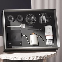 고급 핸드드립 커피세트 가정용 집들이 선물용 상자, 블랙 - 10종 세트