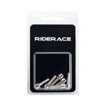6 개/대 자전거 핸들 바 나사 티타늄 도금 다채로운 스테인레스 스틸 M5 * 18MM MTB 막대 줄기 라이저 볼트, [08] 은